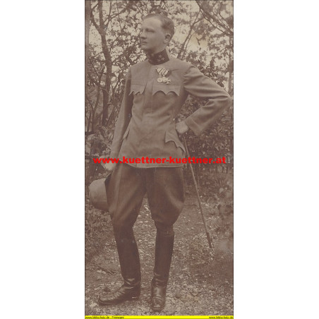 Foto Hptm. Wilhelm Mende im Felde, Mai 1916