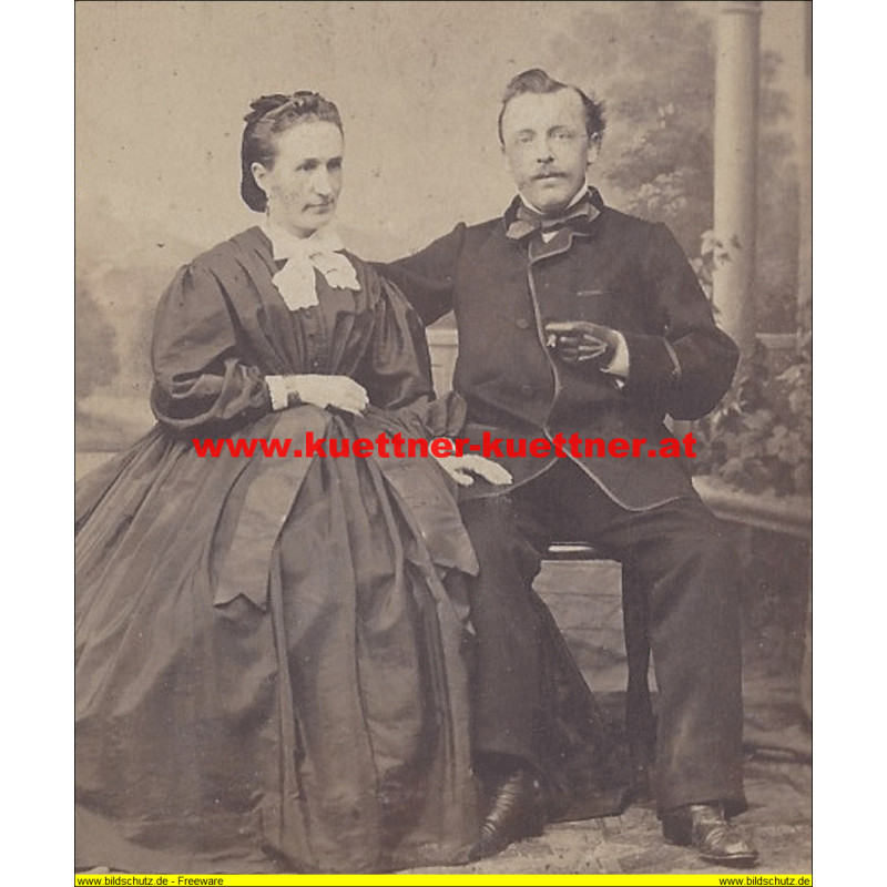 CDV Anna und Wilhelm Haas (1860)