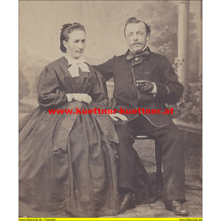 CDV Anna und Wilhelm Haas (1860)