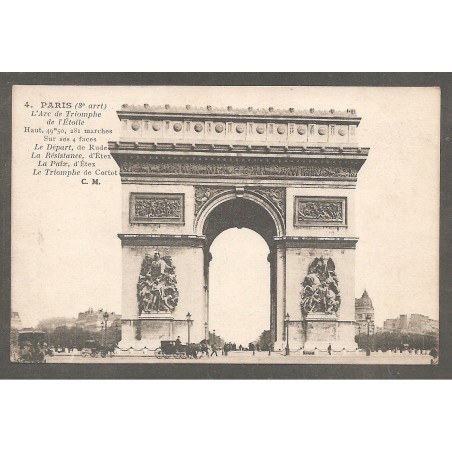 AK - Paris - L´Arc de Triomphe de l´Etoile