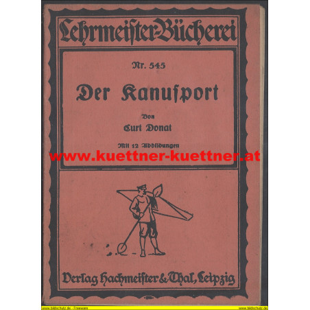 Der Kanusport von Curt Donat (1923)