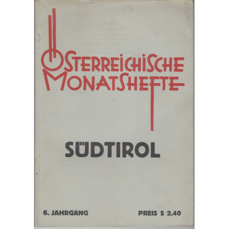 Österreichische Monatshefte - Südtirol