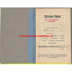 Mietzins-Büchel Otto Kaltenböck, Krems (1941)