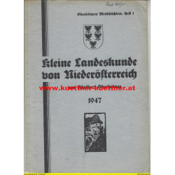 Kleine Landeskunde von Niederösterreich (1947)