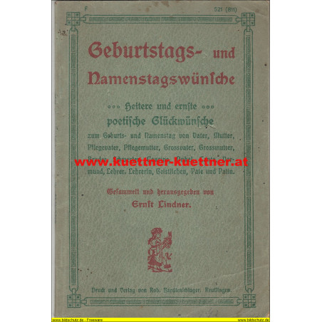 Geburtstags- und Namenstagswünsche | Küttner & Küttner