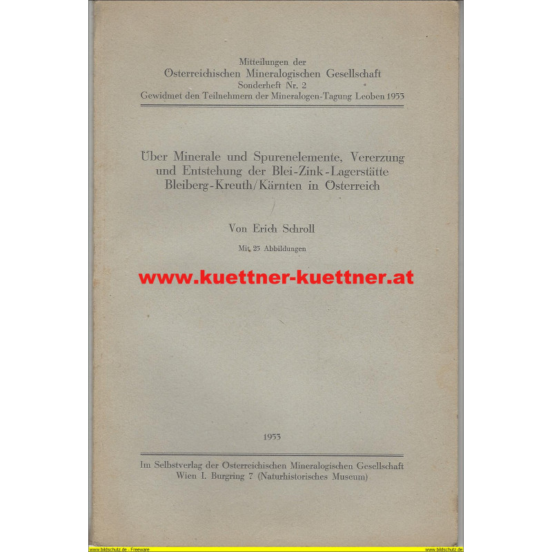 Mitteilungen der österr. Mineralogischen Gesellschaft (1953)