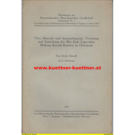 Mitteilungen der österr. Mineralogischen Gesellschaft (1953)