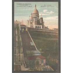 AK - Paris - Montmartre - Le Funiculaire et le Sacre-Coeur