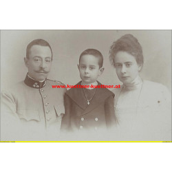 Friedrich Binder v. Hohenstreben Rittm. im k.u.k. UR.11 mit Familie