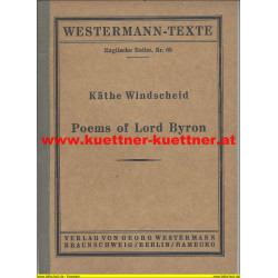 Westermann-Texte Englische Reihe Nr.65 - Poems of Lord Byron
