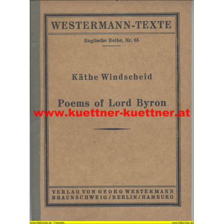 Westermann-Texte Englische Reihe Nr.65 - Poems of Lord Byron