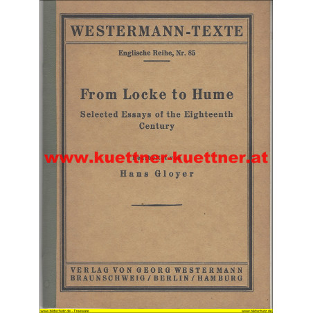 Westermann-Texte Englische Reihe Nr.85 - From Locke to Hume