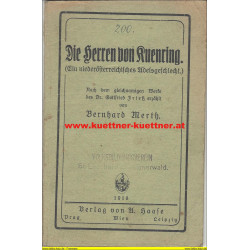 Die Herren von Kuenring - Ein NÖ Adelsgeschlecht (1919)