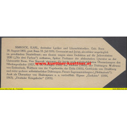 Lesezeichen Olleschau Nr.371 Karl Simrock