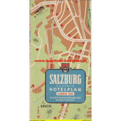 Prospekt Salzburg Hotelplan Sommer 1966