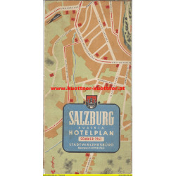 Prospekt Salzburg Hotelplan Sommer 1961
