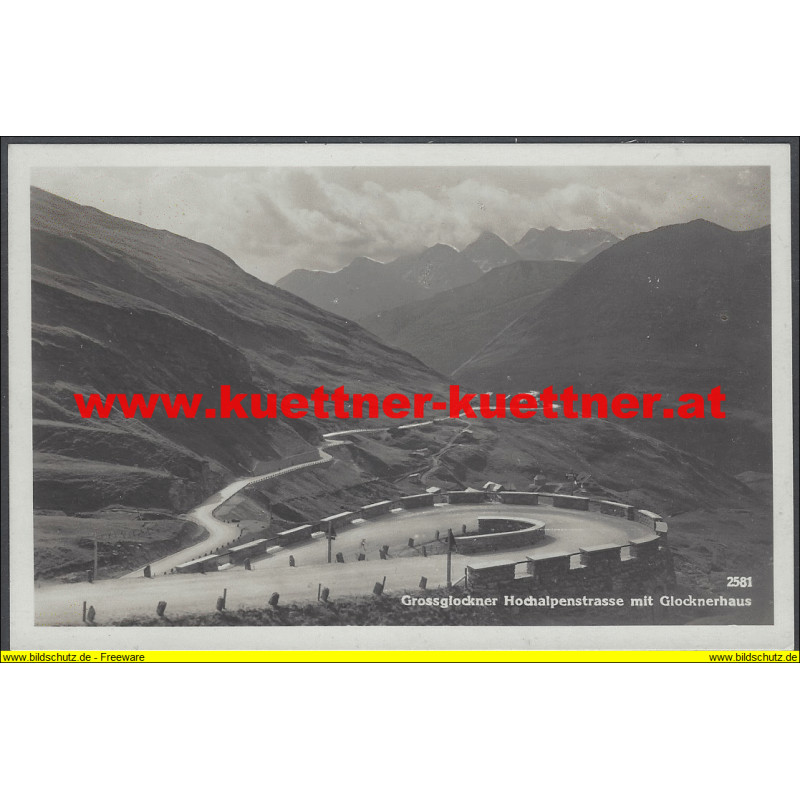 AK - Grossglockner Hochalpenstrasse mit Glocknerhaus (K)