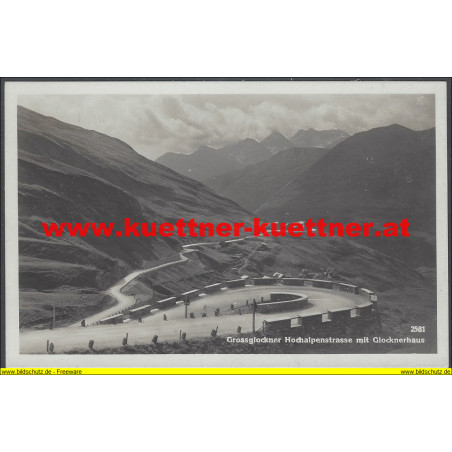 AK - Grossglockner Hochalpenstrasse mit Glocknerhaus (K)