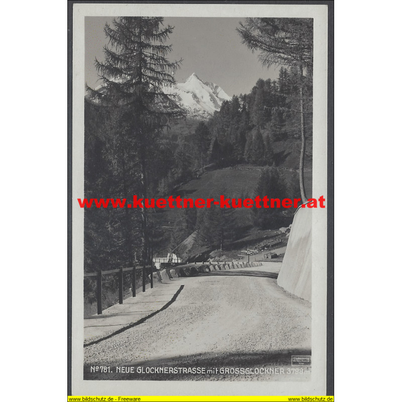 AK - Neue Glocknerstrasse mit Grossglockner (K)