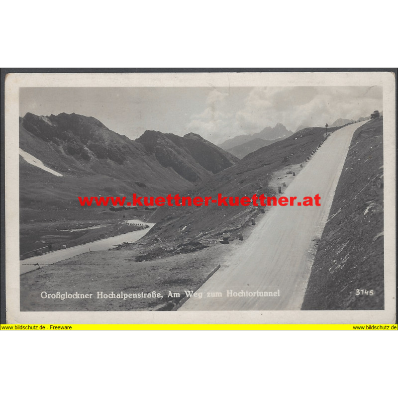 AK - Großglockner Hochalpenstraße am Weg zum Hochtortunnel (K)