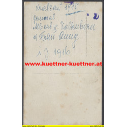 GM Adalbert v. Kaltenborn mit Ehefrau Anny geb. Mende in Krakau