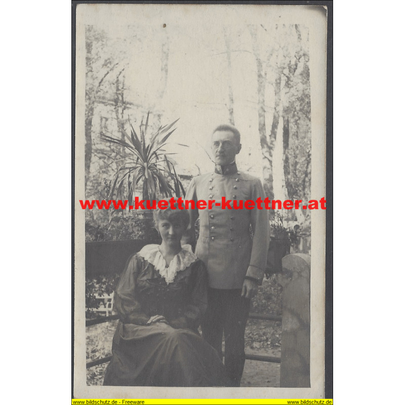 GM Adalbert v. Kaltenborn mit Ehefrau Anny geb. Mende in Krakau