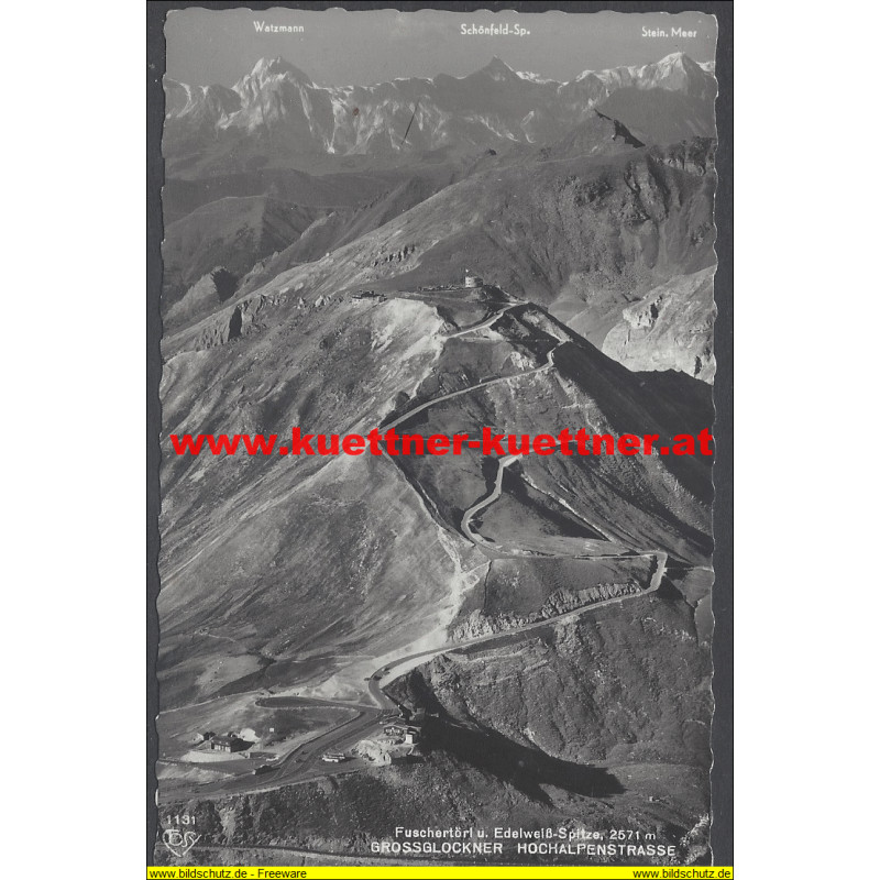 AK - Gr. Glockner Hochalpenstr. Fuschertörl u. Edelweiß-Spitze (K)