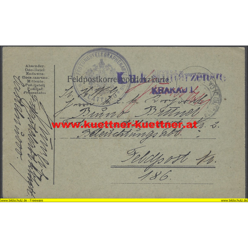 Feldpost Festungstelegraphenabteilung Cattaro