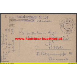 Feldpost 360 K.u.k. Infanterieregiment Nr.106 Marschbaon