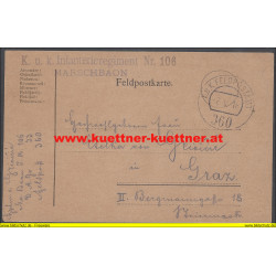 Feldpost 360 K.u.k. Infanterieregiment Nr.106 Marschbaon