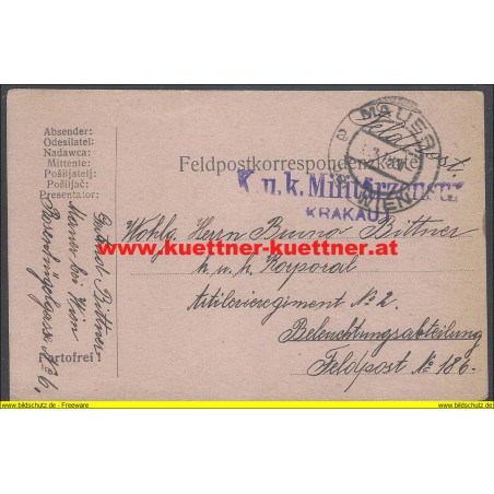 Feldpost K.u.k Militärzensur Krakau