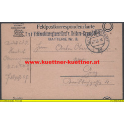 Feldpost 57 K.u.k. Feldhaubitzenregiment Graf v. Geldern-Egmont Nr.2