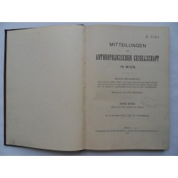 Mitteilungen der Anthropologischen Gesellschaft in Wien 1907