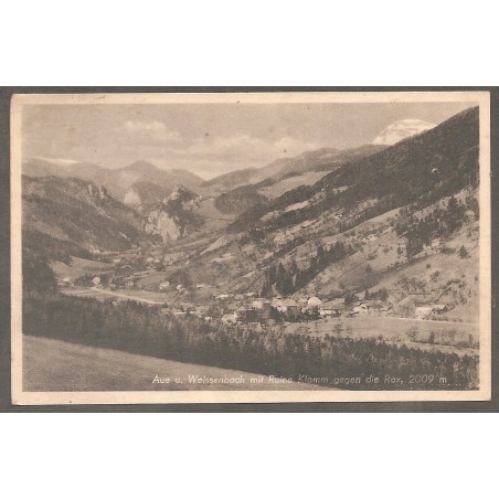 AK - Aue u. Weissenbach Ruine Klamm