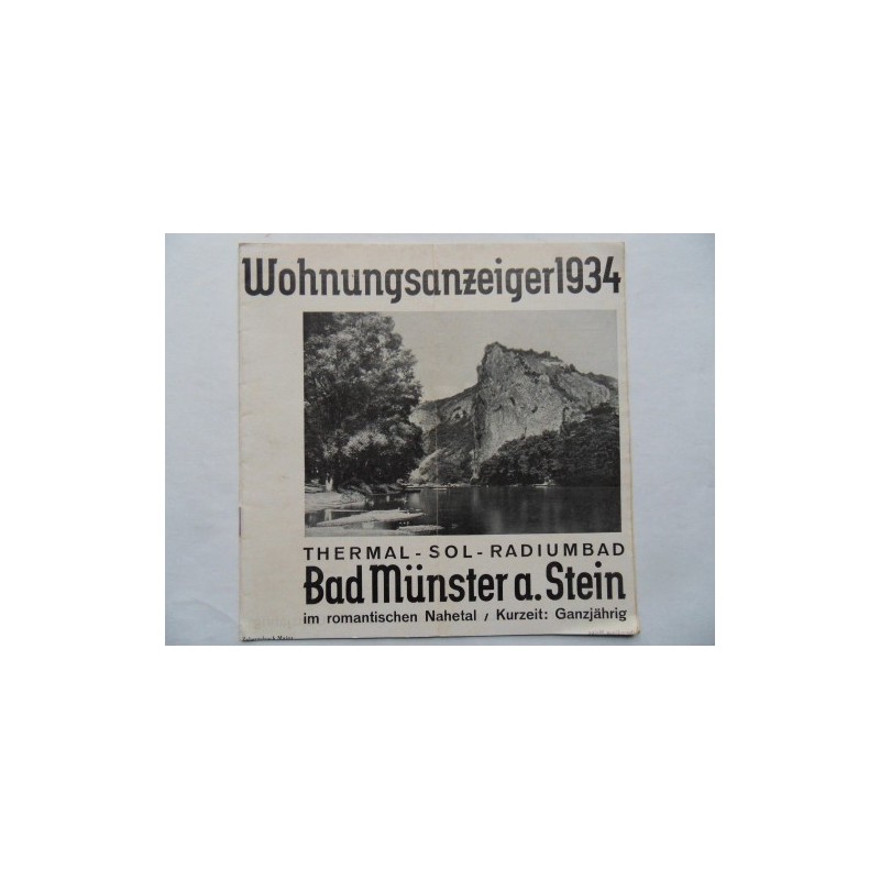 Prospekt Bad Muenster am Stein - 1934