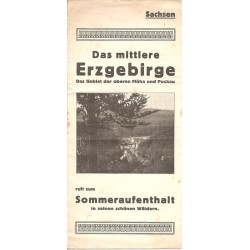 Prospekt Das mittlere Erzgebirge - 30er Jahre