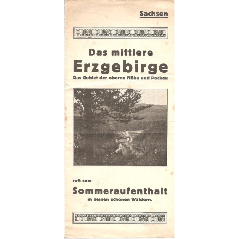 Prospekt Das mittlere Erzgebirge - 30er Jahre