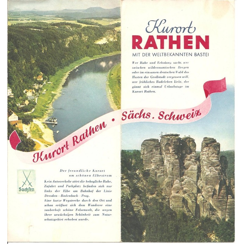 Prospekt Kurort Rathen - Saechs. Schweiz Prospekt Kurort Rathen - Saechs. Schweiz
