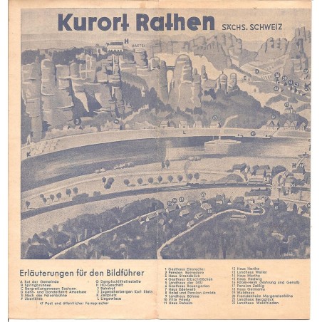 Prospekt Rathen - Bildkarte
