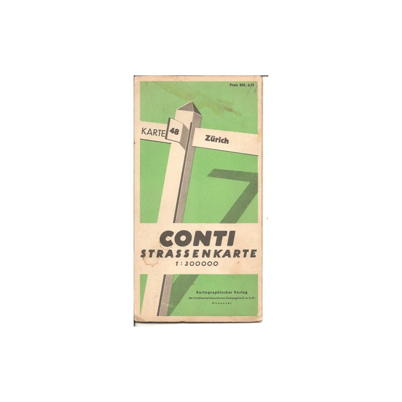 Conti Strassenkarte Nr. 48 - Zürich