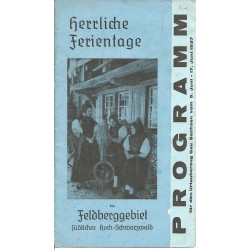 Prospekt Feldberggebiet - Programm (KdF) 1937 (BW)