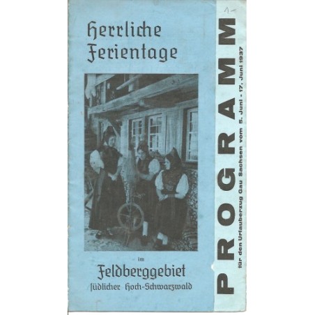 Prospekt Feldberggebiet - Programm (KdF) 1937 (BW)