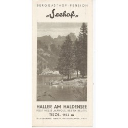 Prospekt Haller am Haldensee - Berggasthof SEEHOF