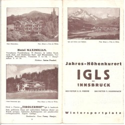 Prospekt Igls bei Innsbruck - 30er Jahre