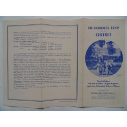 Prospekt Im Sommer an die Ostsee - 1949