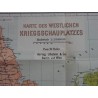 Karte des westlichen Kriegsschauplatzes