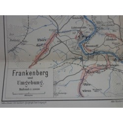 Karte Frankenberg und Umgebung - 1908