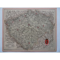 Landkarte Böhmen Haardt´s...