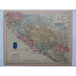 Landkarte Dalmatien...