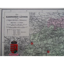 Landkarte Die Karpaten-Länder Verlag Ed. Hölzel
